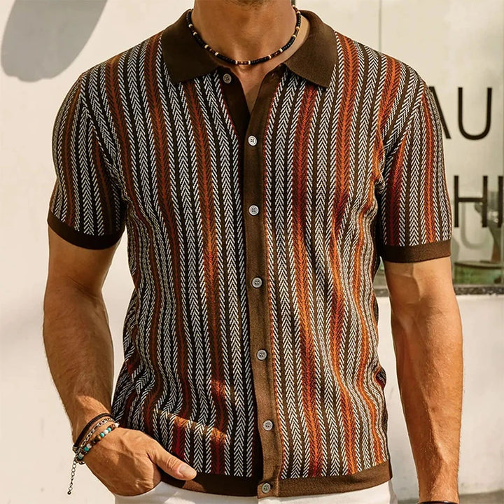 Polo de punto con botones Antonio