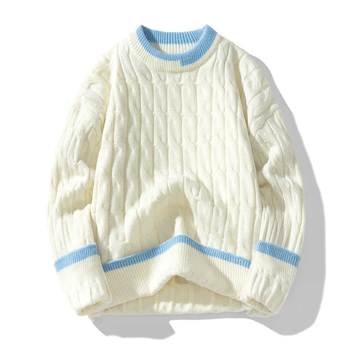 Evense Cable Knit Sweater Pullover