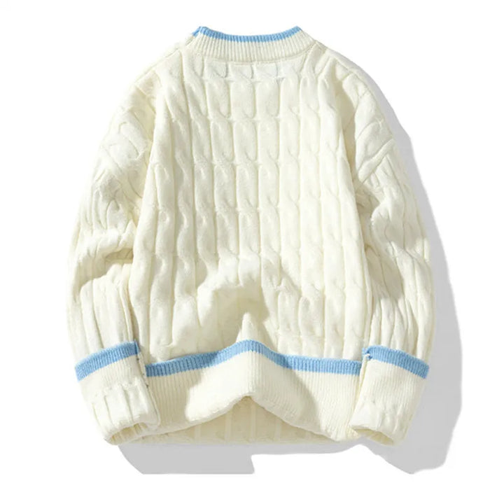 Evense Cable Knit Sweater Pullover
