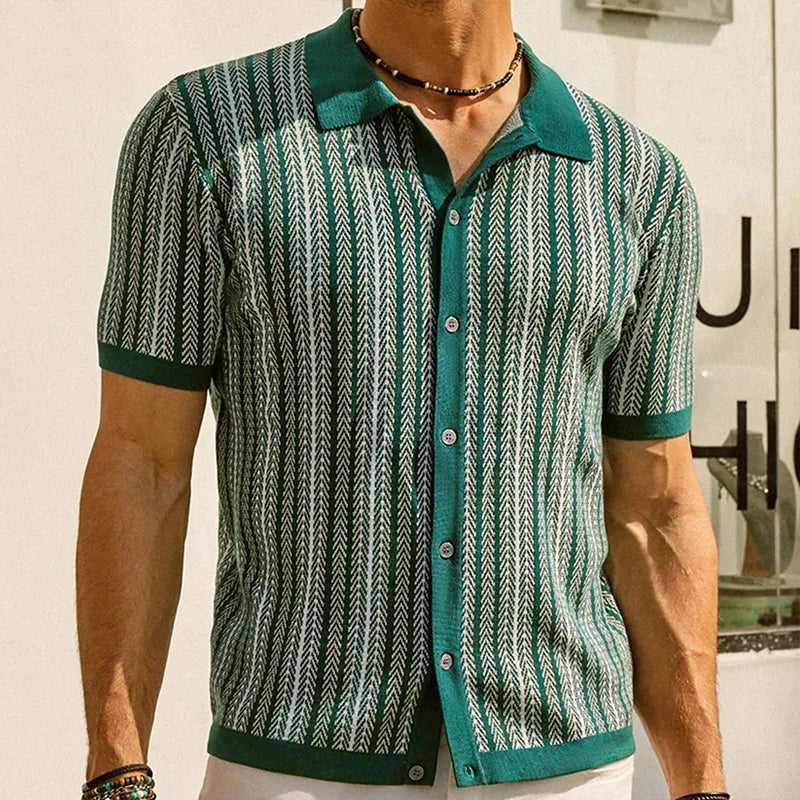 Polo de punto con botones Antonio