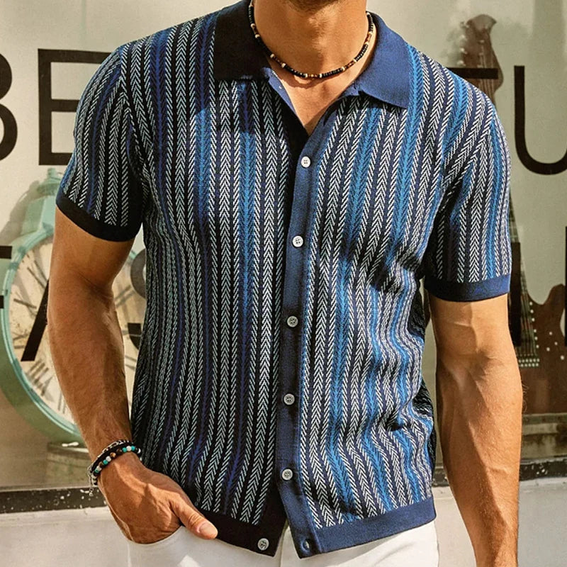 Polo de punto con botones Antonio