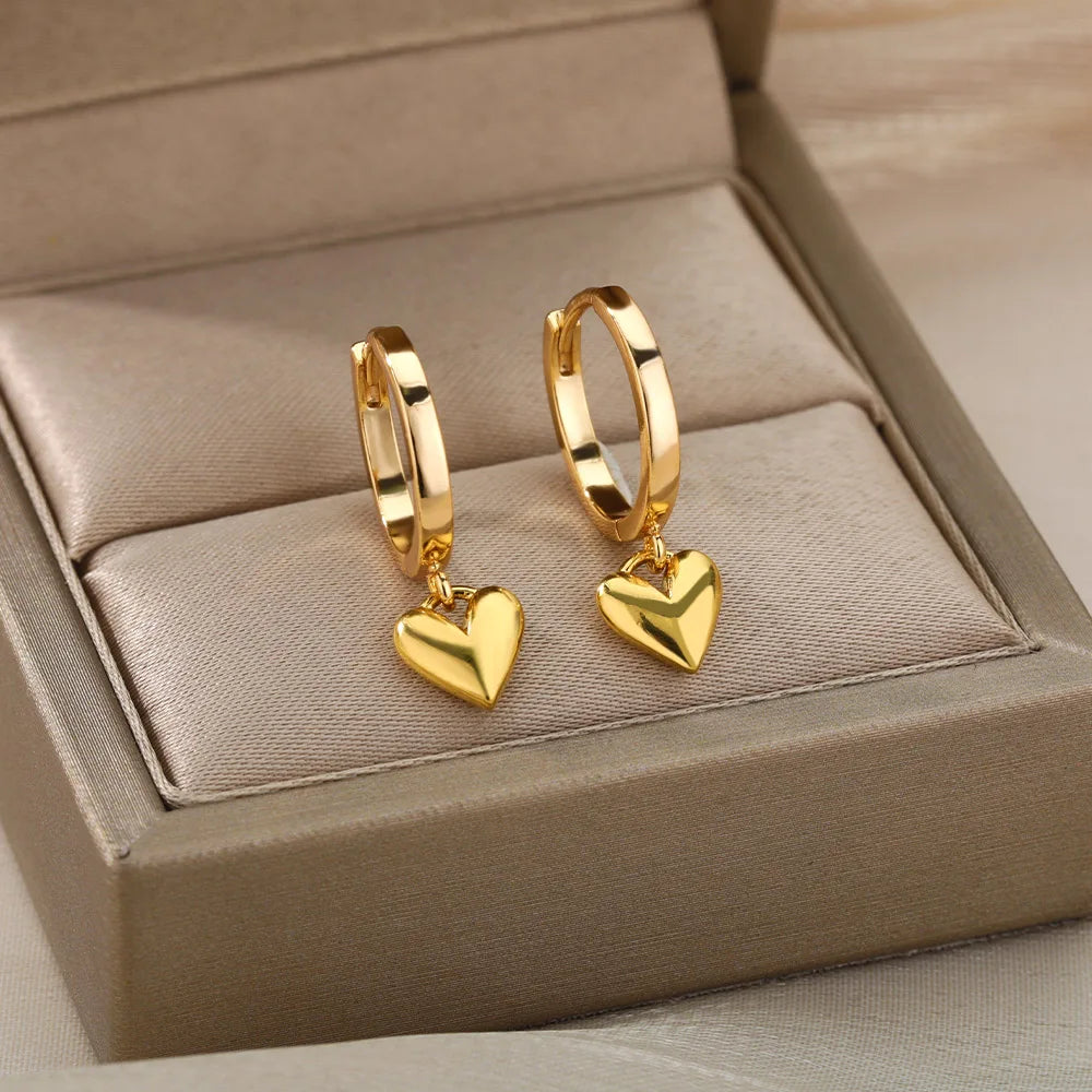 Love2Love Vintage Heart Earrings