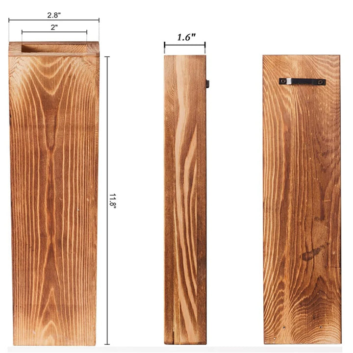 Wooden Wall Pocket Hanging Vases