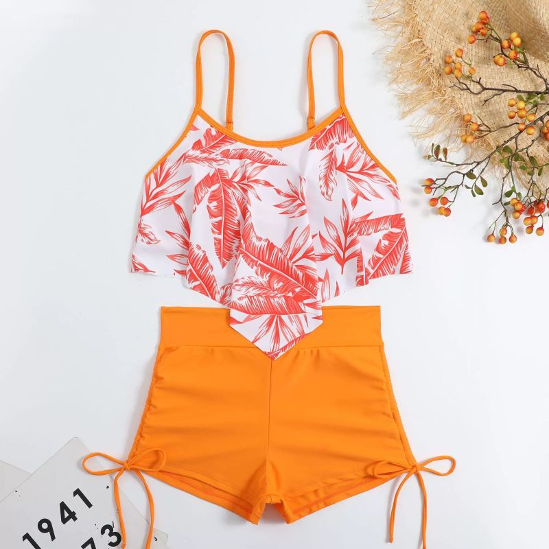 Tropical Tankini Two-piece Swimsuit