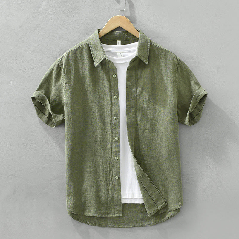 Dominca Short Sleeve Linen Shirt