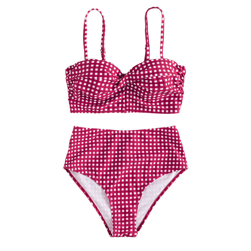 Marbella Gingham High Waist Bikini