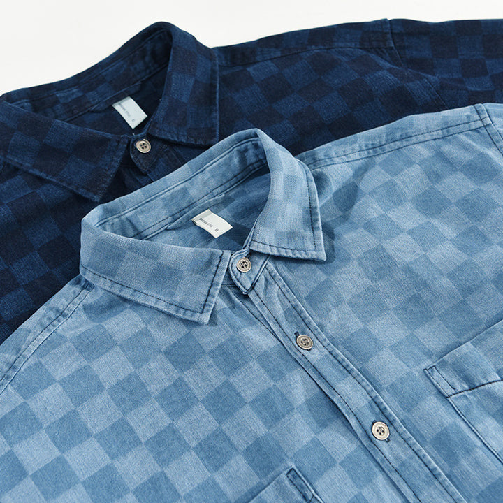 Azure Checkmate Short Sleeve Shirt