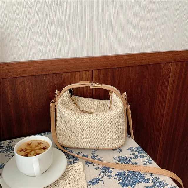 Annalise Crossbody Straw Bag