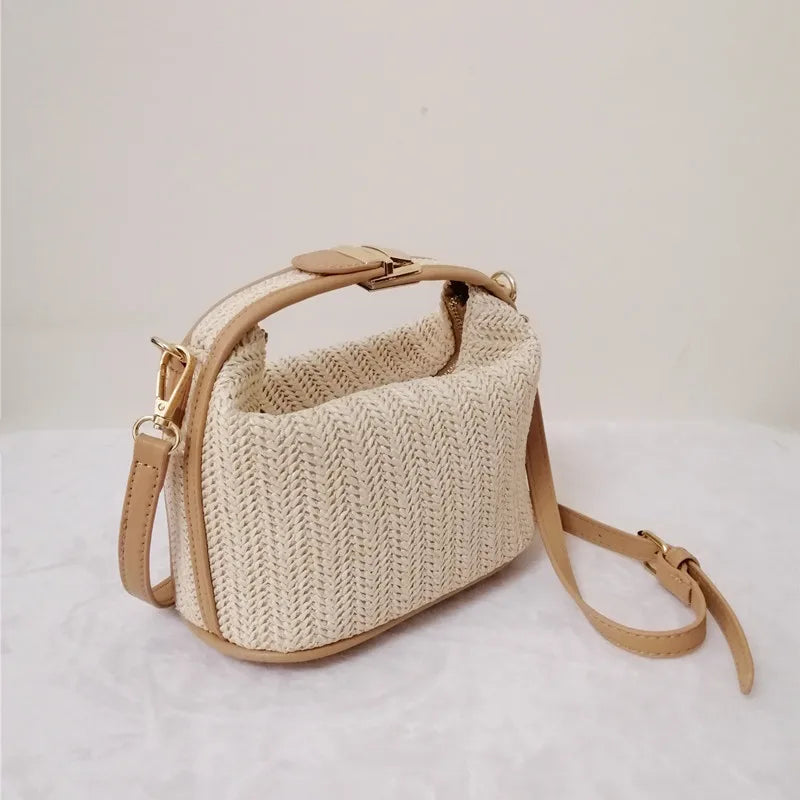 Annalise Crossbody Straw Bag