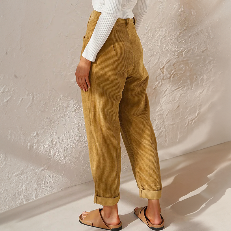 Alina Casual Corduroy Pants