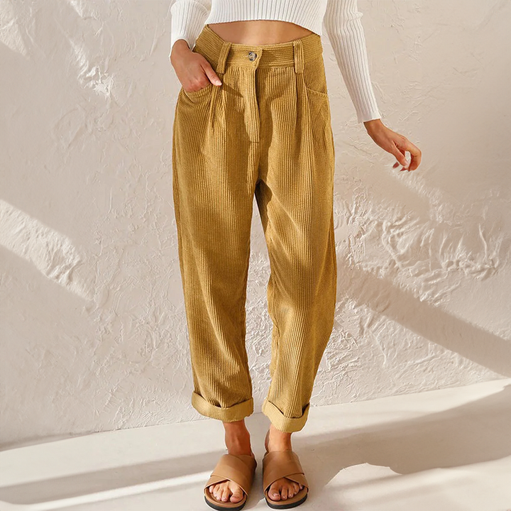 Alina Casual Corduroy Pants