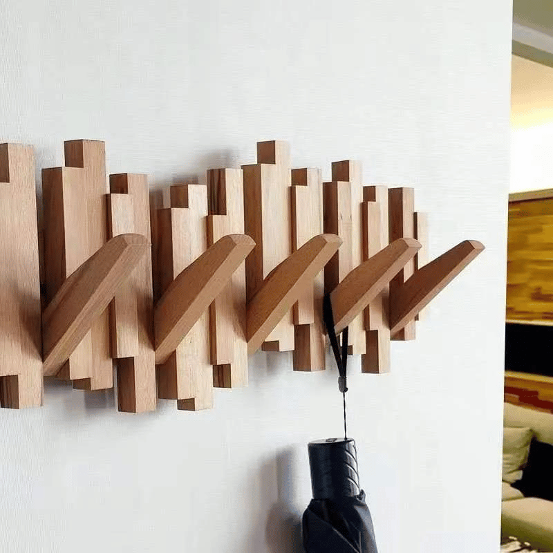 Handmade Wooden Coat Rack