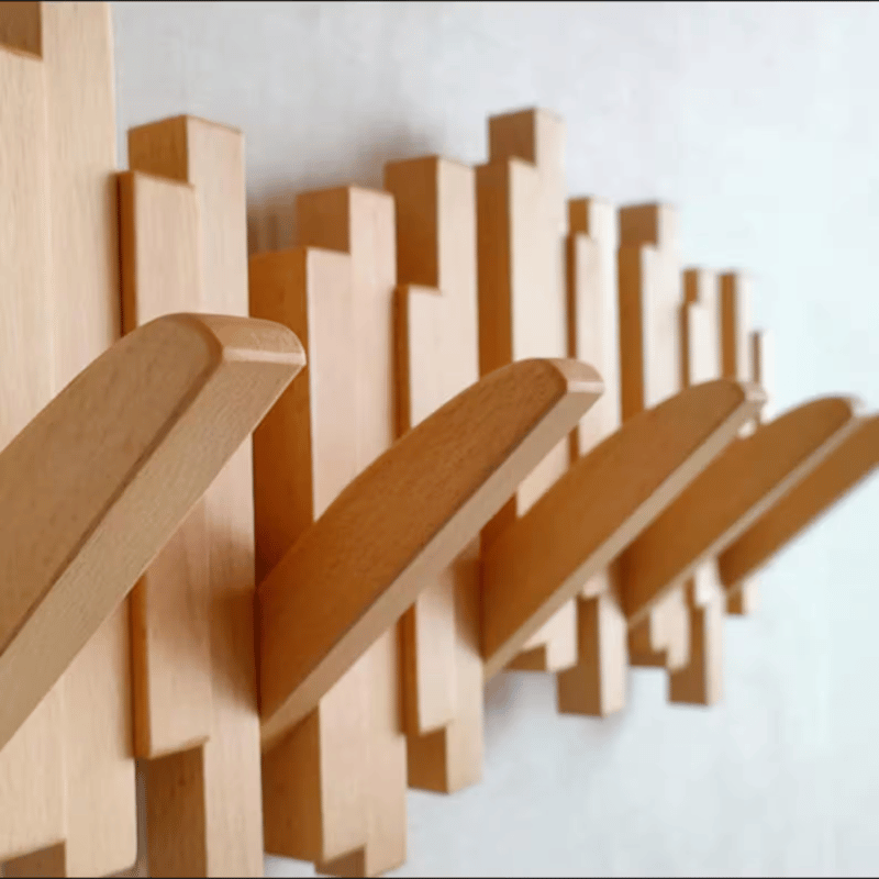 Handmade Wooden Coat Rack