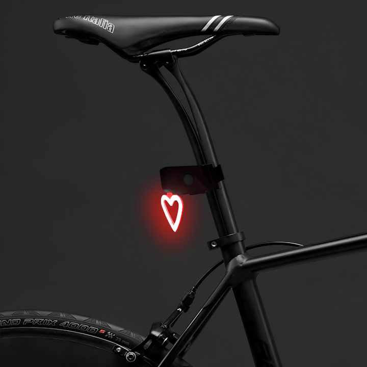 Heart-Shaped LED Bike Light