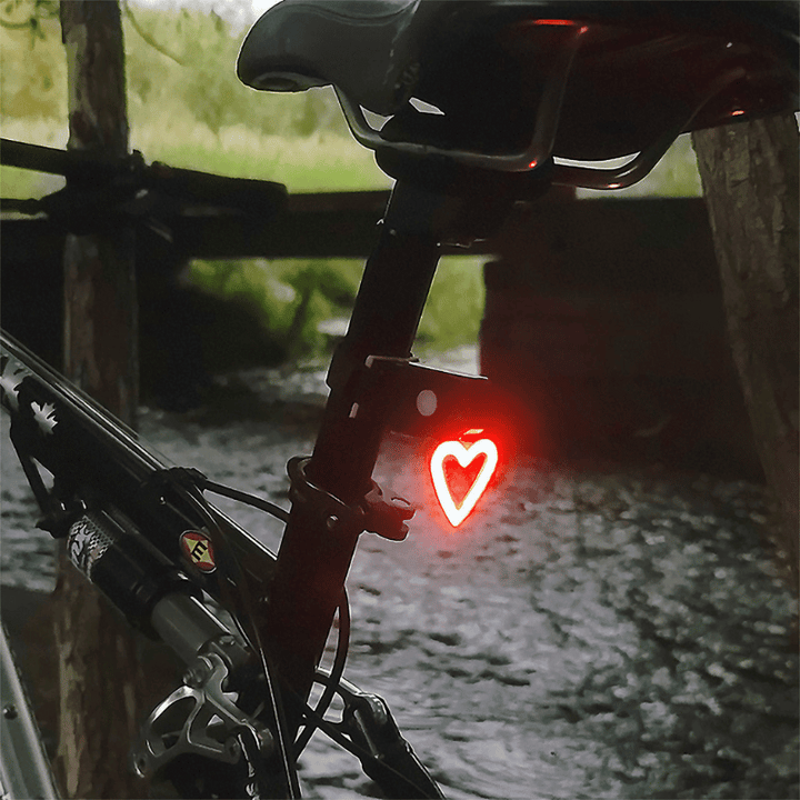 Heart-Shaped LED Bike Light