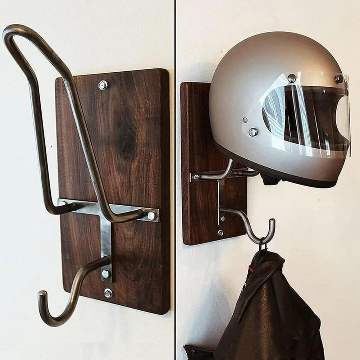 Handmade Motorcycle Helmet Rack