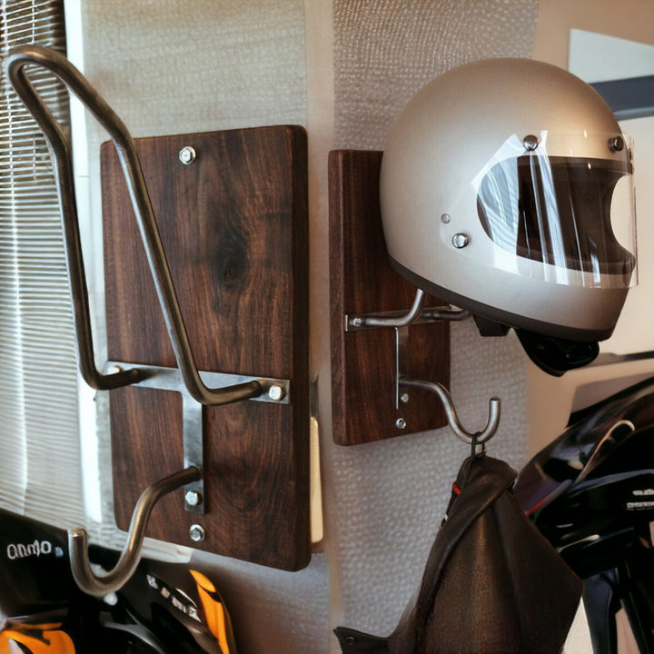 Handmade Motorcycle Helmet Rack