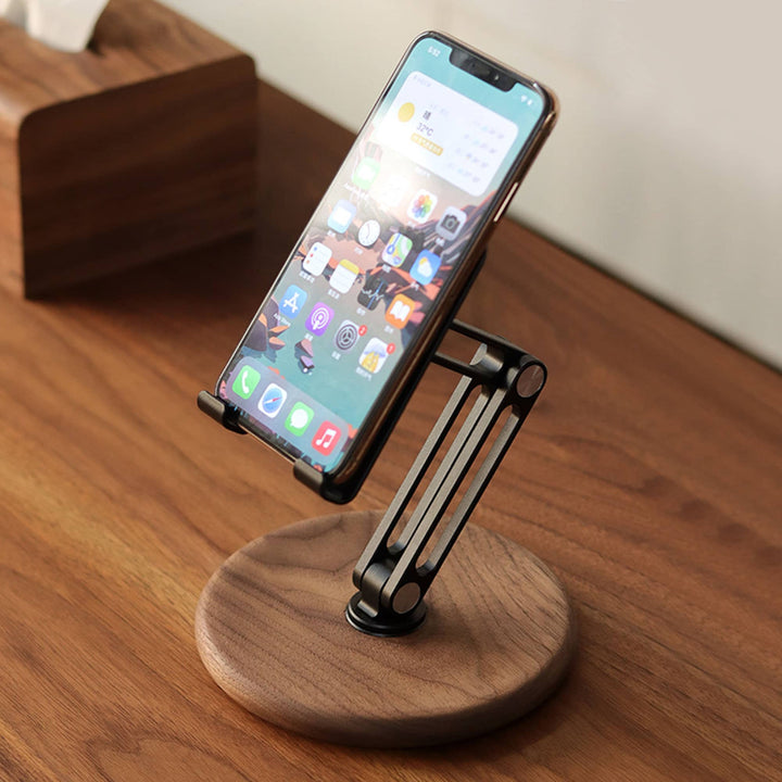 Black Walnut Phone/Tablet Swivel Holder