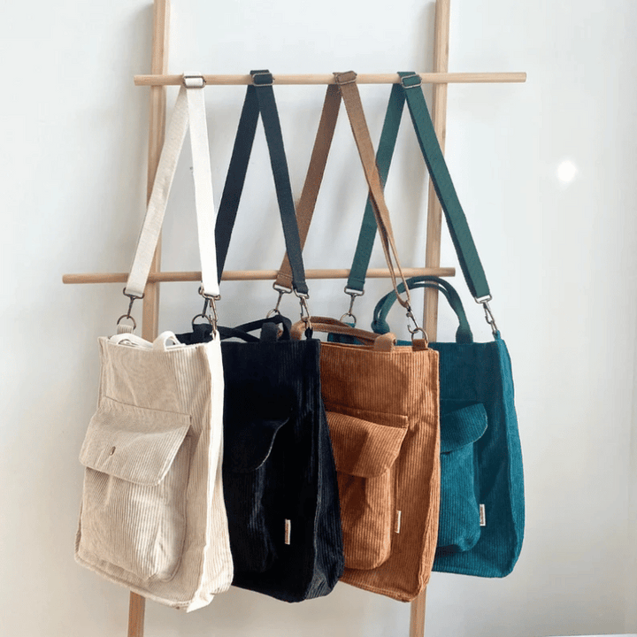 Jenna Corduroy Tote Bag