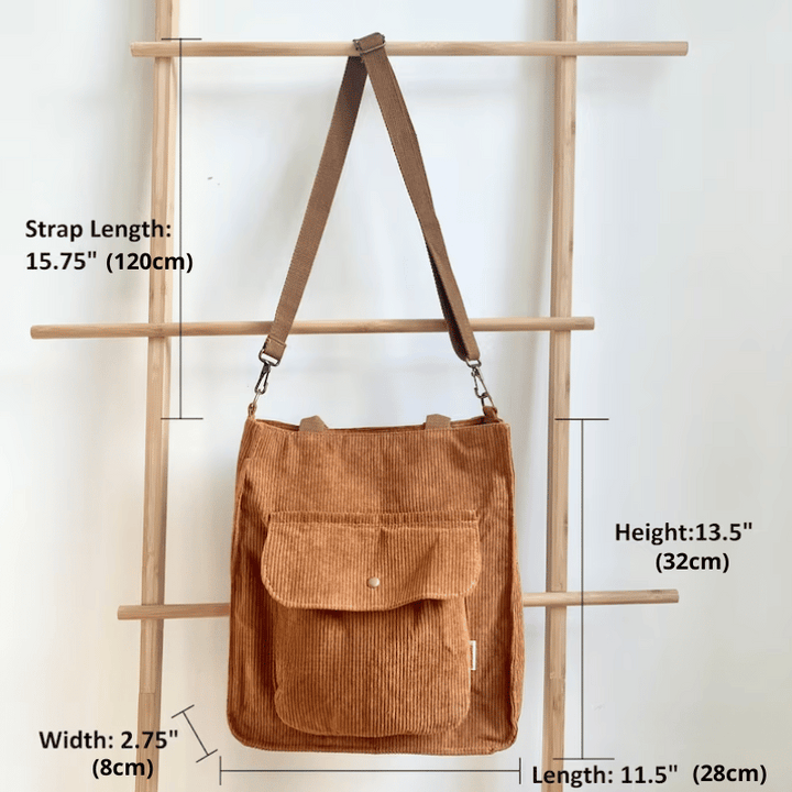 Jenna Corduroy Tote Bag