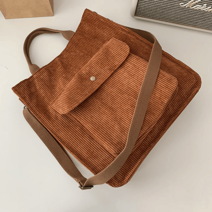 Jenna Corduroy Tote Bag