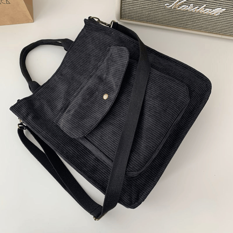 Jenna Corduroy Tote Bag