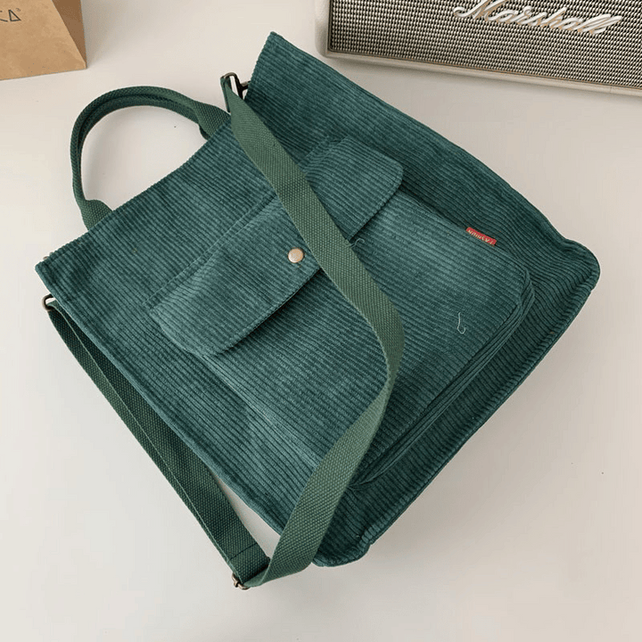 Jenna Corduroy Tote Bag