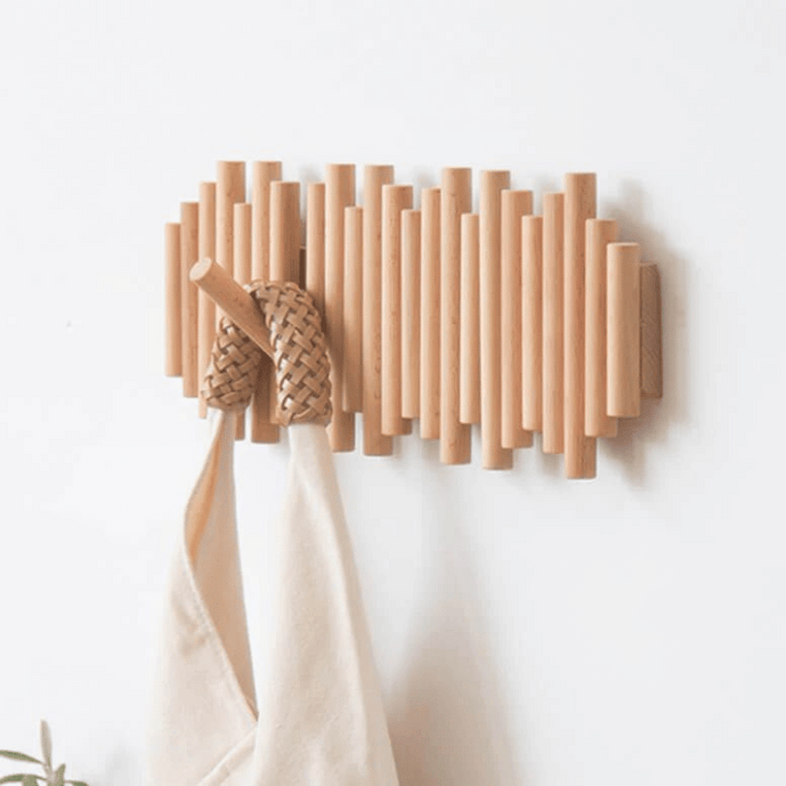 Handmade Nordic Style Wooden Coat Rack