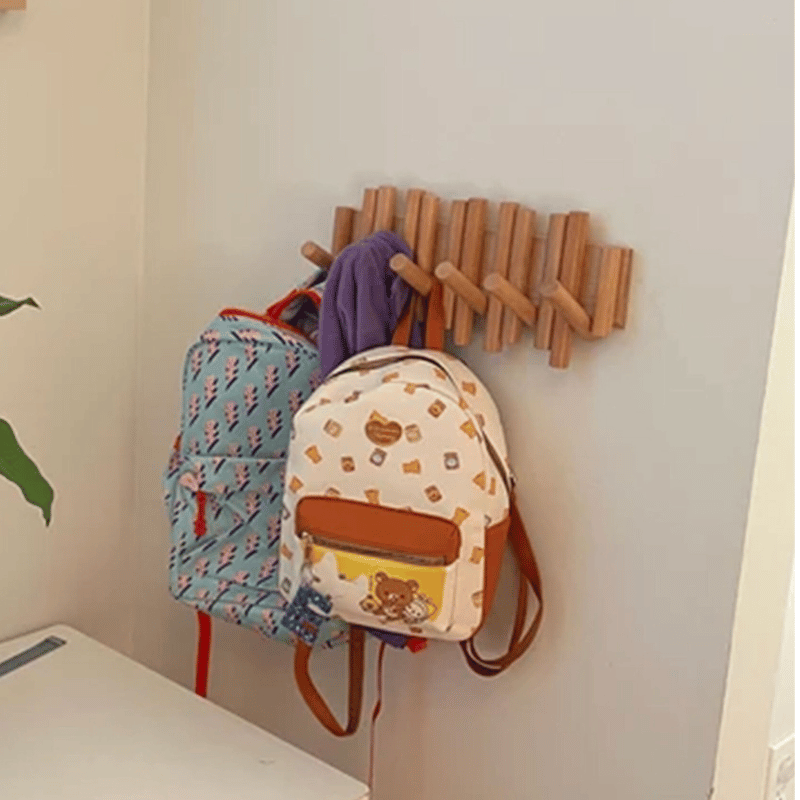 Handmade Nordic Style Wooden Coat Rack