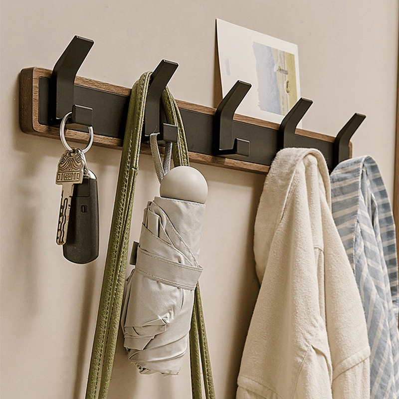 Back Rack Hooks Modern Walnut Coat Rack Hooks – Bronlee