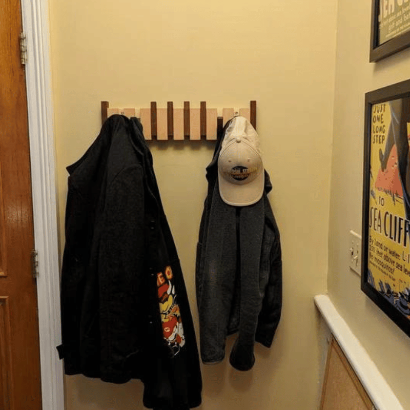 Handmade Wooden Coat Rack