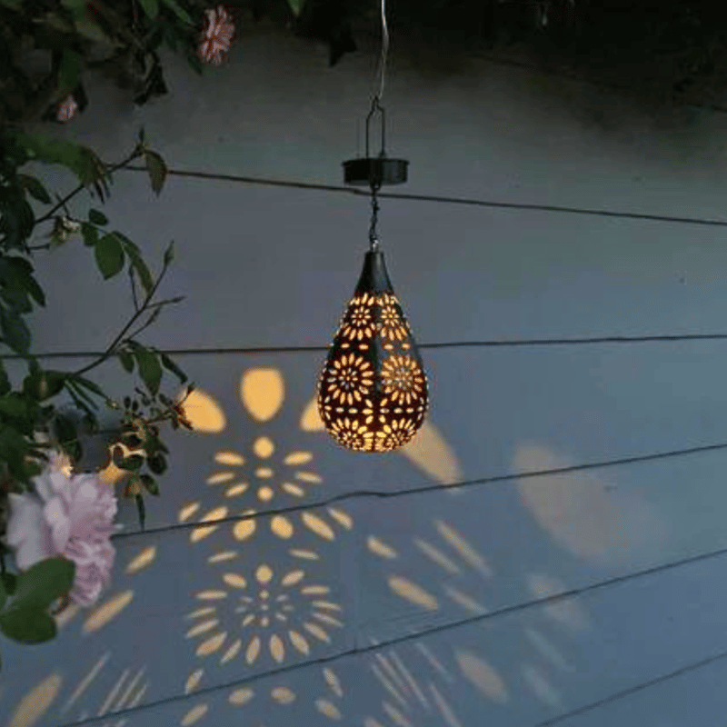 Solar Sun Drop Outdoor Lantern