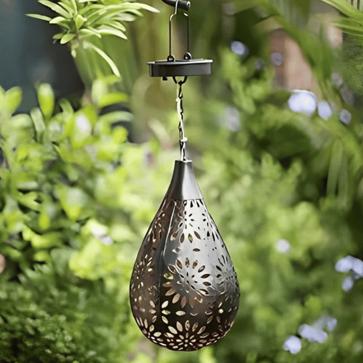 Solar Sun Drop Outdoor Lantern