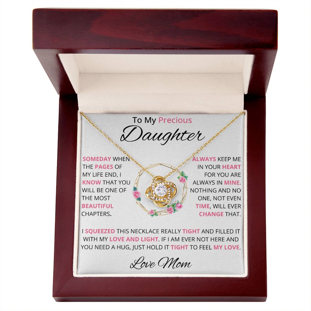 To My Precious Daughter Necklace